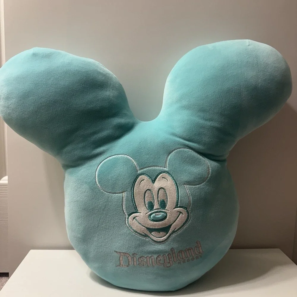 Walt Disney World Play In The Park Mickey Mouse Balloon Throw Pillow Teal
